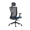 Кресло компьютерное SIGNAL Q-328H черный/синий